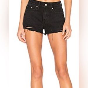 lovers and friends black denim shorts